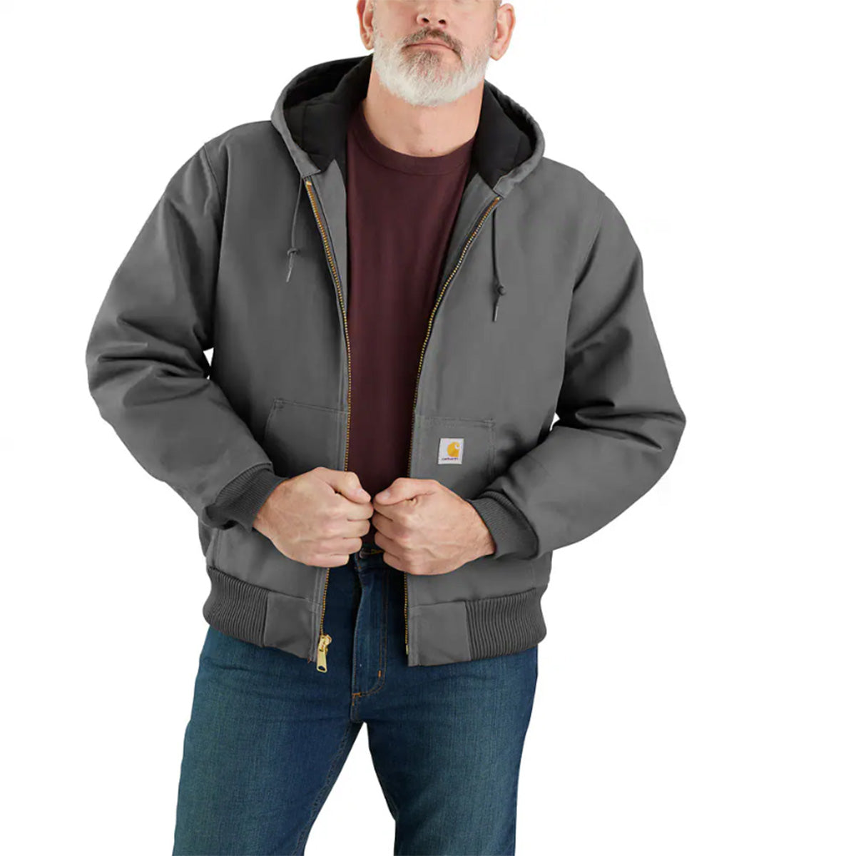 Loose Fit Firm Duck Insulated Lined Active Jacket
