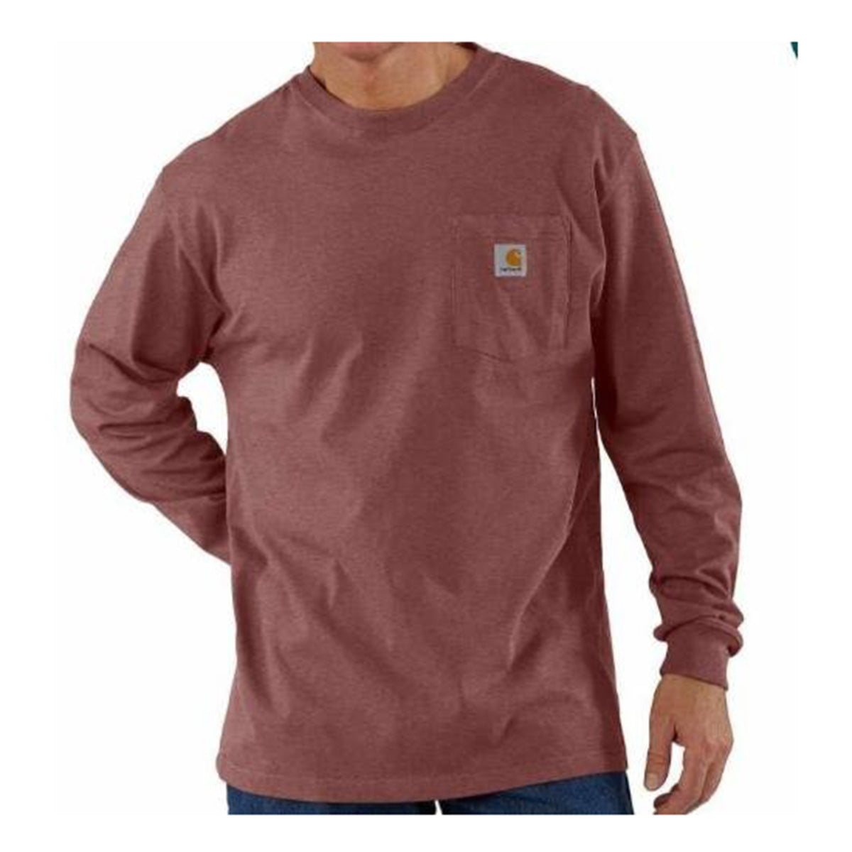Loose Fit Heavyweight Long Sleeve Pocket T-Shirt