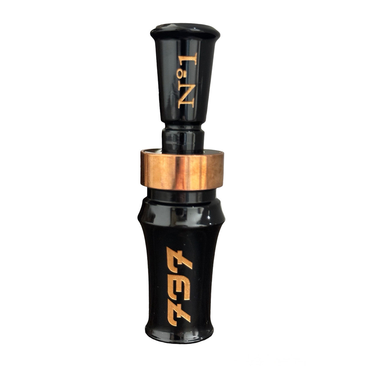 737 No. 1 Single Reed Duck Call Image in Black with Copper