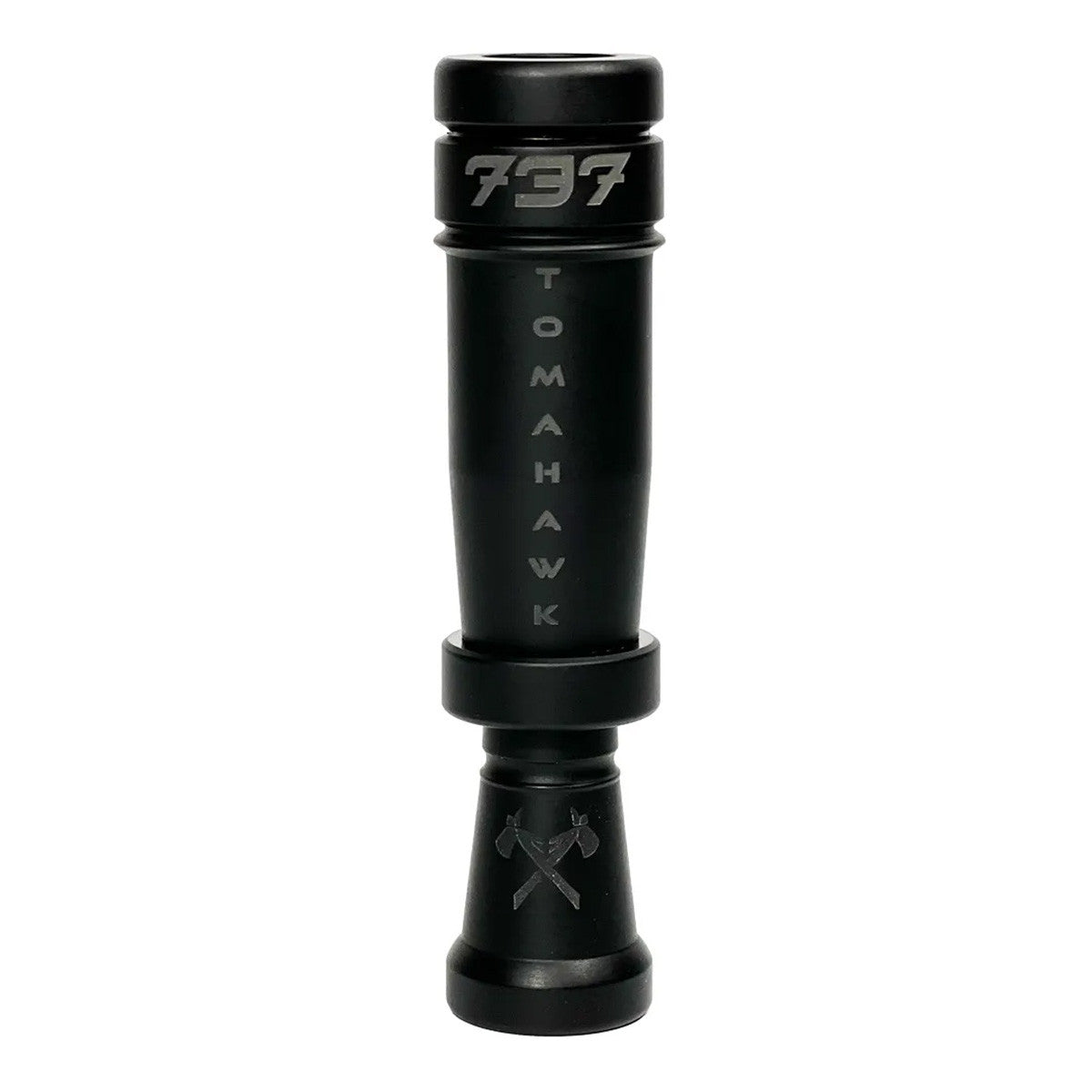 Product Image of the 737 Flat Black Tomahawk Cutdown Duck Call.