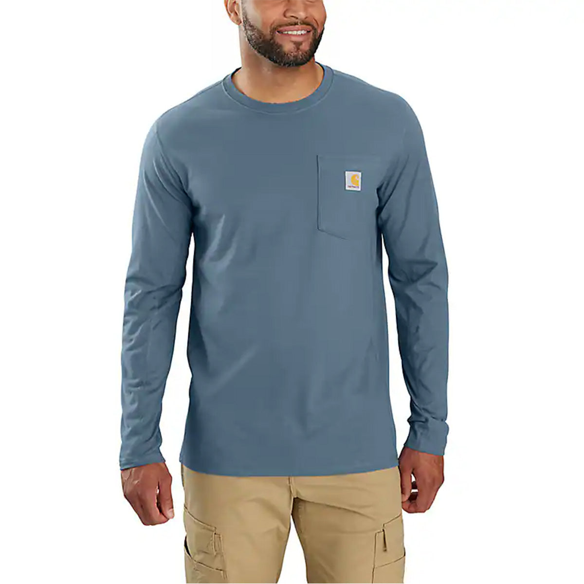 Force Relaxed Fit Midweight Pocket Long Sleeve