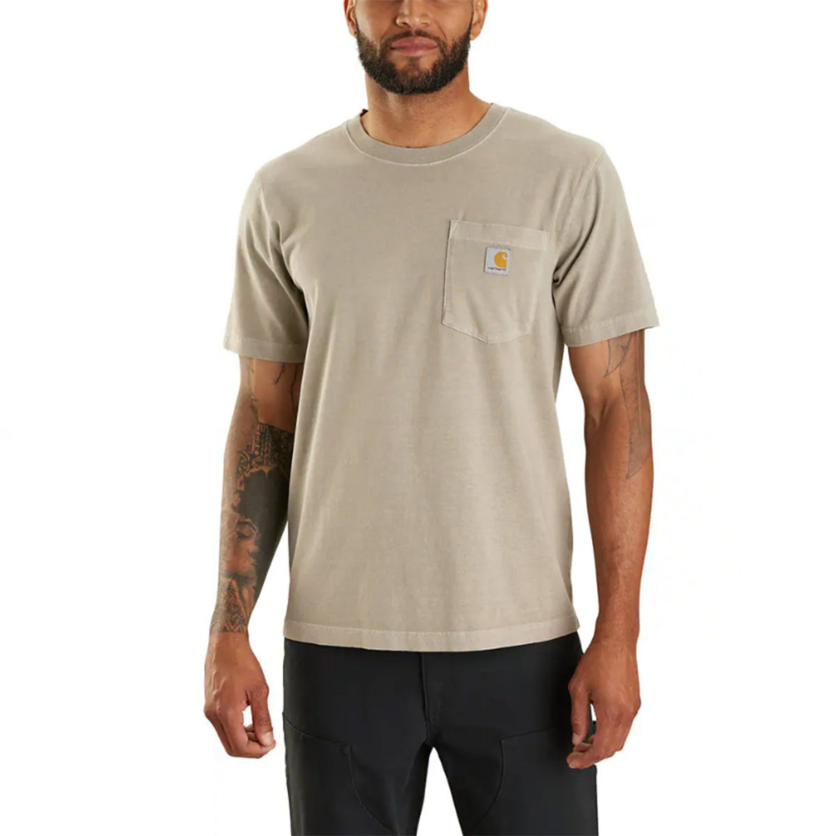 Relaxed Fit Lightweight Garment Dyed Pocket T-Shirt