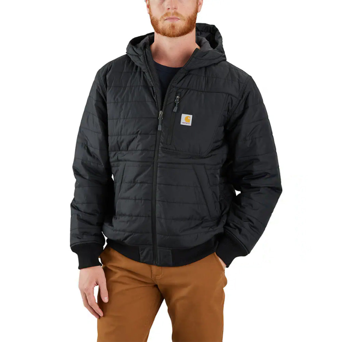 Rain Defender Relaxed Fit Lightweight Insulated Hooded Jacket