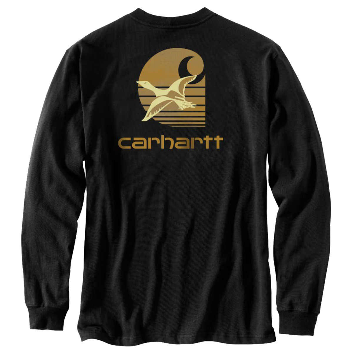 Loose-Fit Duck Graphic Heavyweight Long-Sleeve Pocket T-Shirt