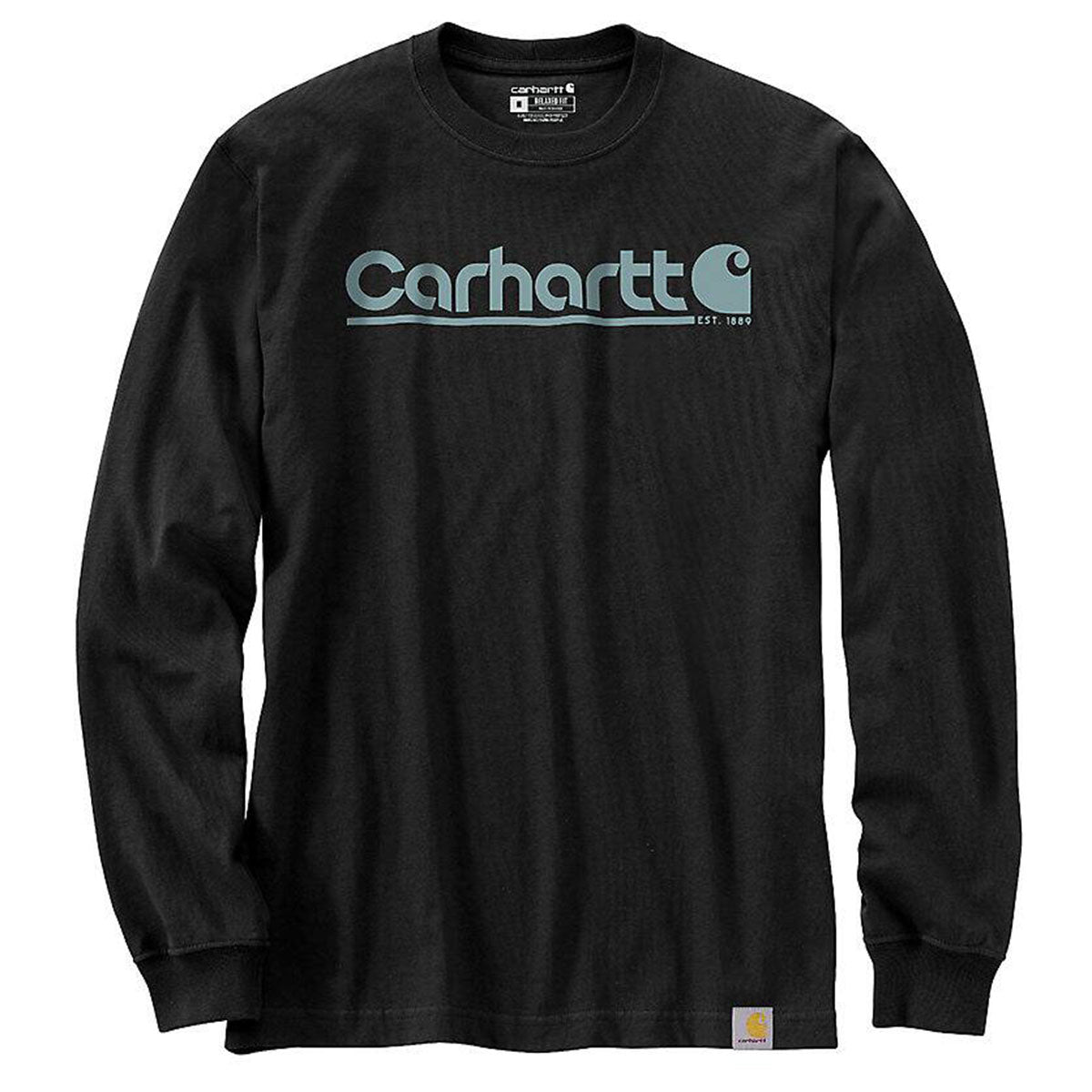 Relaxed Fit Heavyweight Long Sleeve Logo Graphic T-Shirt