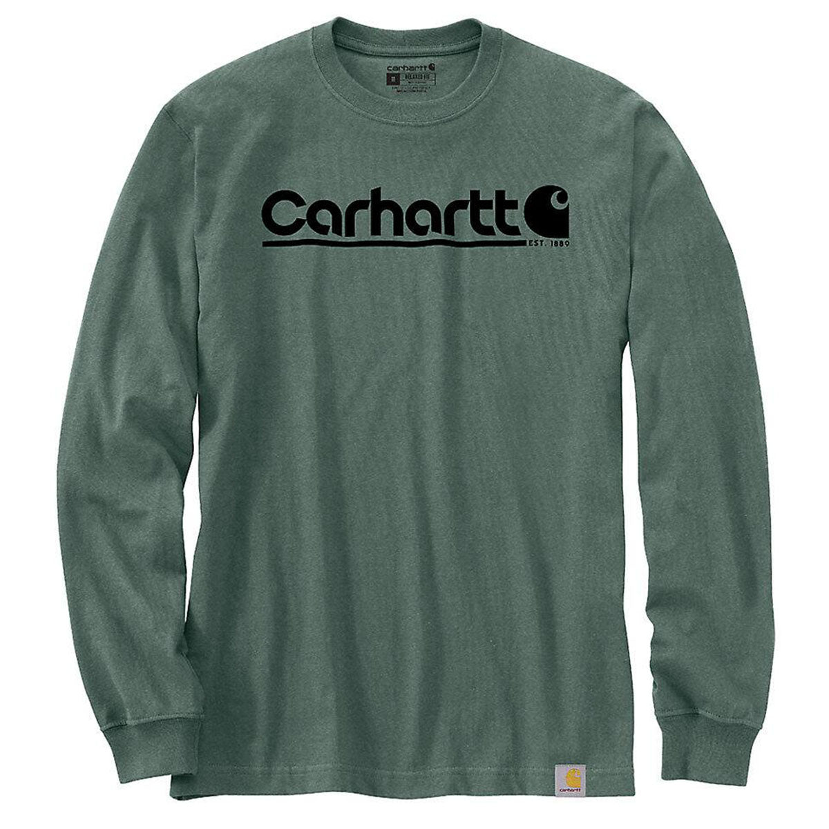 Relaxed Fit Heavyweight Long Sleeve Logo Graphic T-Shirt