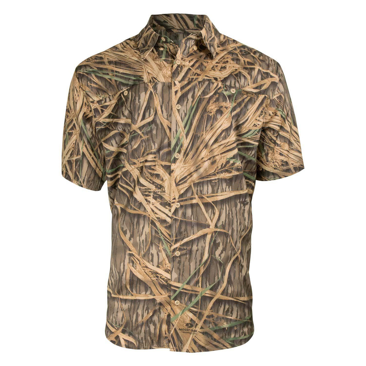 Tough Guide Camo Short Sleeve Button-Down Shirt with Bug Protection
