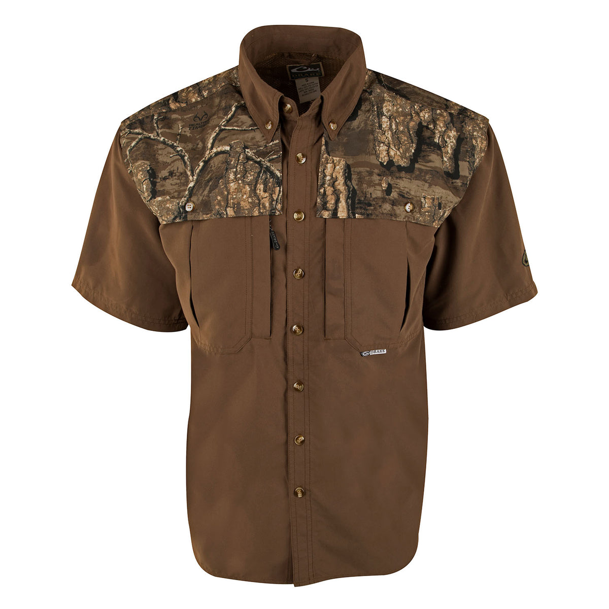 EST Two Tone Camo Vented Wingshooter's Short Sleeve Shirt