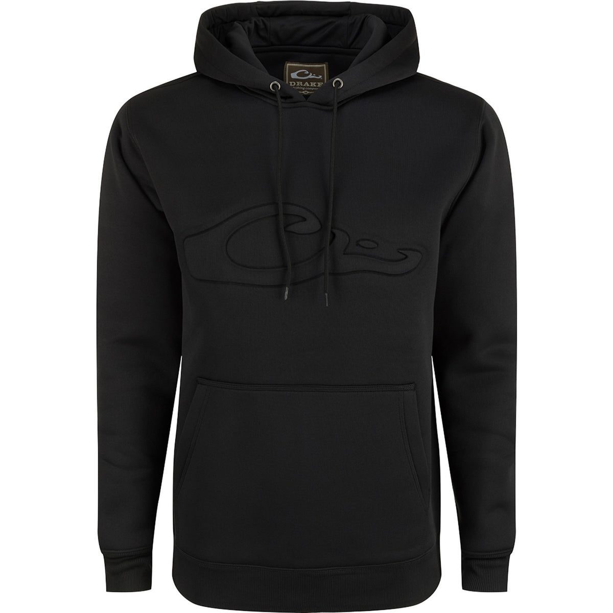 The Back Eddy Embossed Solid Hoodie