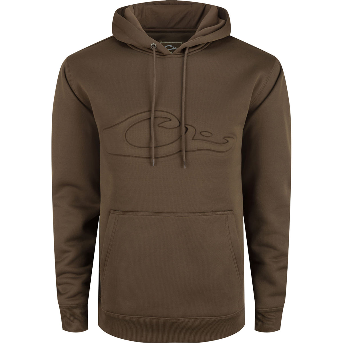 The Back Eddy Embossed Solid Hoodie