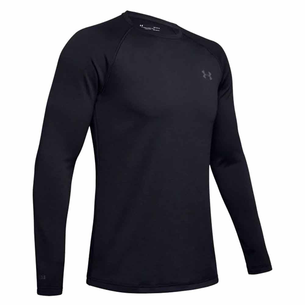 Men's ColdGear Base 3.0 Crew Neck Shirt, Black