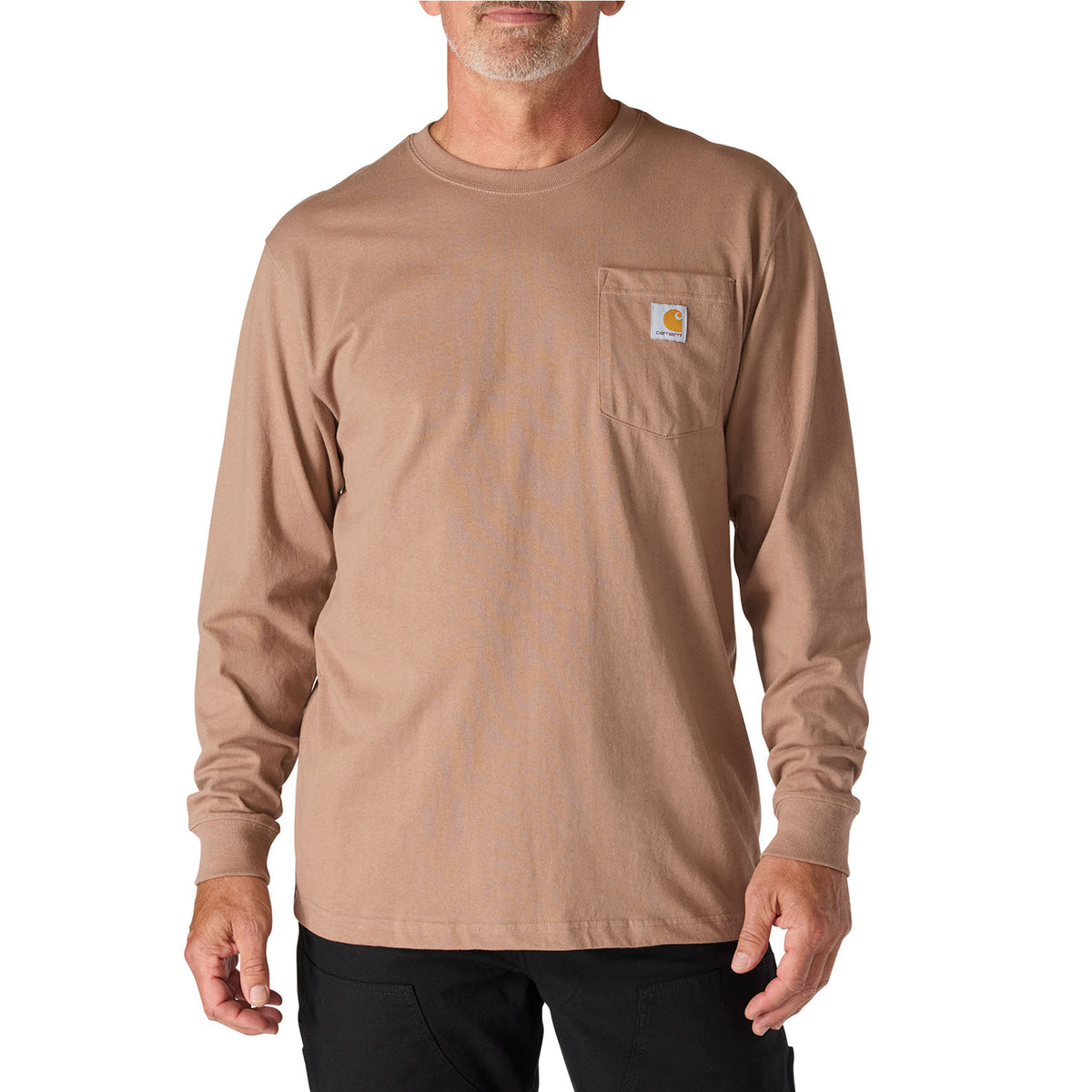 Loose Fit Heavyweight Long Sleeve Pocket T-Shirt