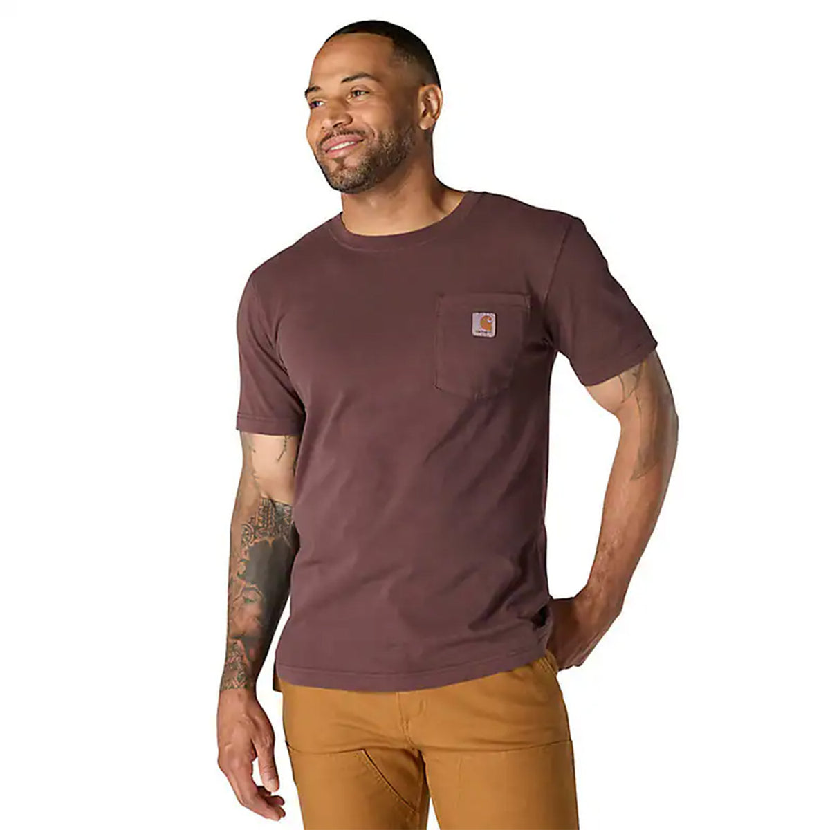 Relaxed Fit Lightweight Garment Dyed Pocket T-Shirt