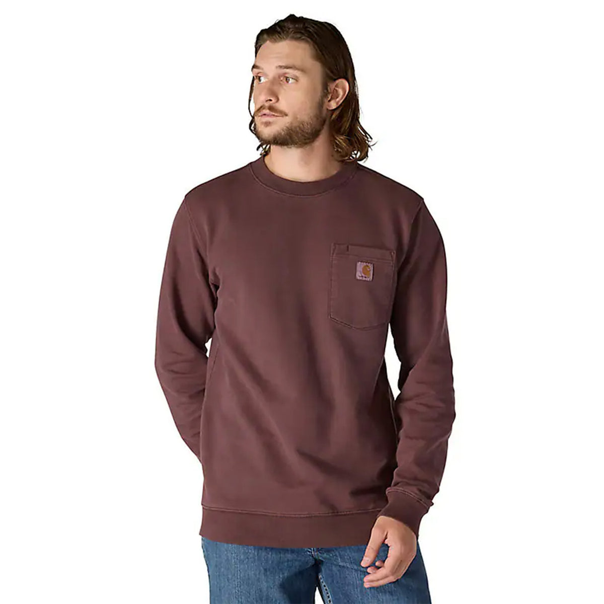 Relaxed Fit Midweight Garment Dyed French Terry Crewneck Sweatshirt