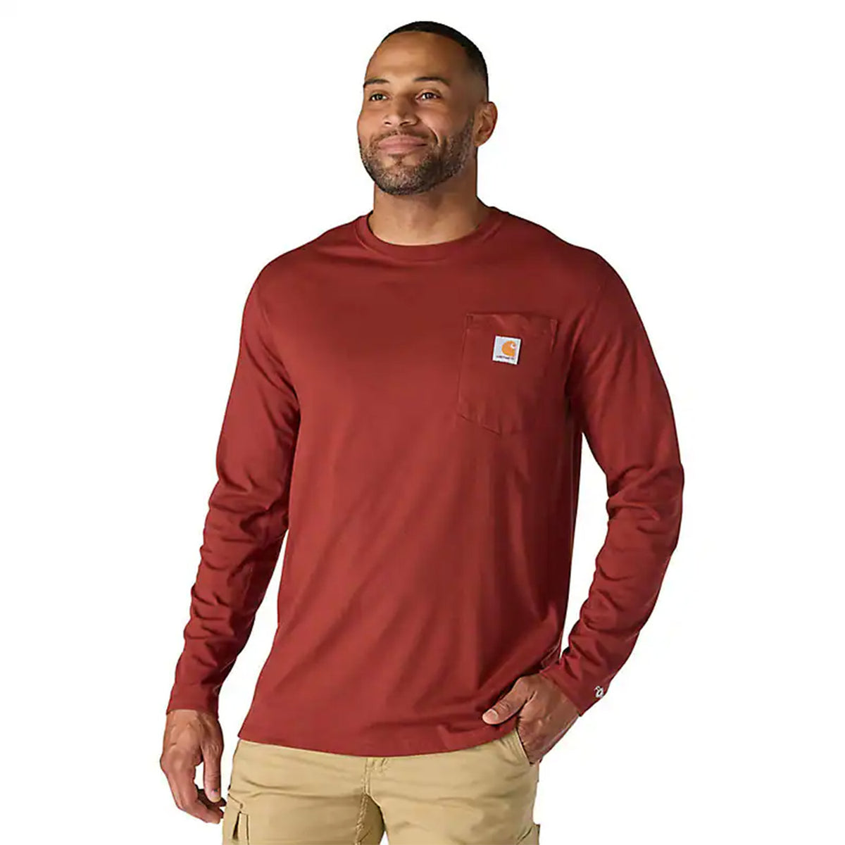 Force Relaxed Fit Midweight Pocket Long Sleeve