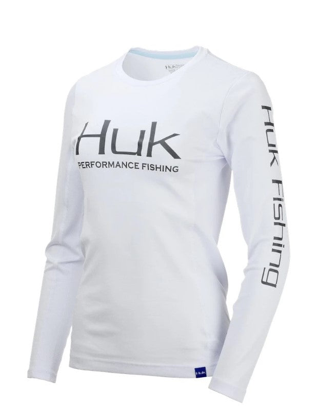 Ladies Icon X Long Sleeve Shirt - White