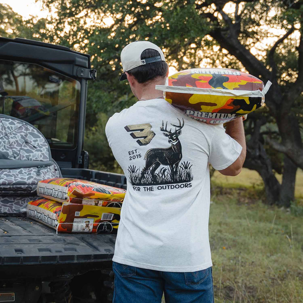 Short Sleeve Tee For The Outdoors Oatmeal