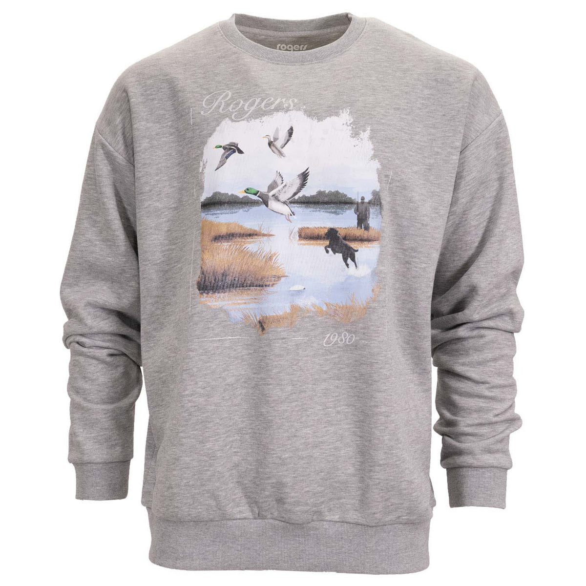 Vintage Marsh Hunting Scene Crew