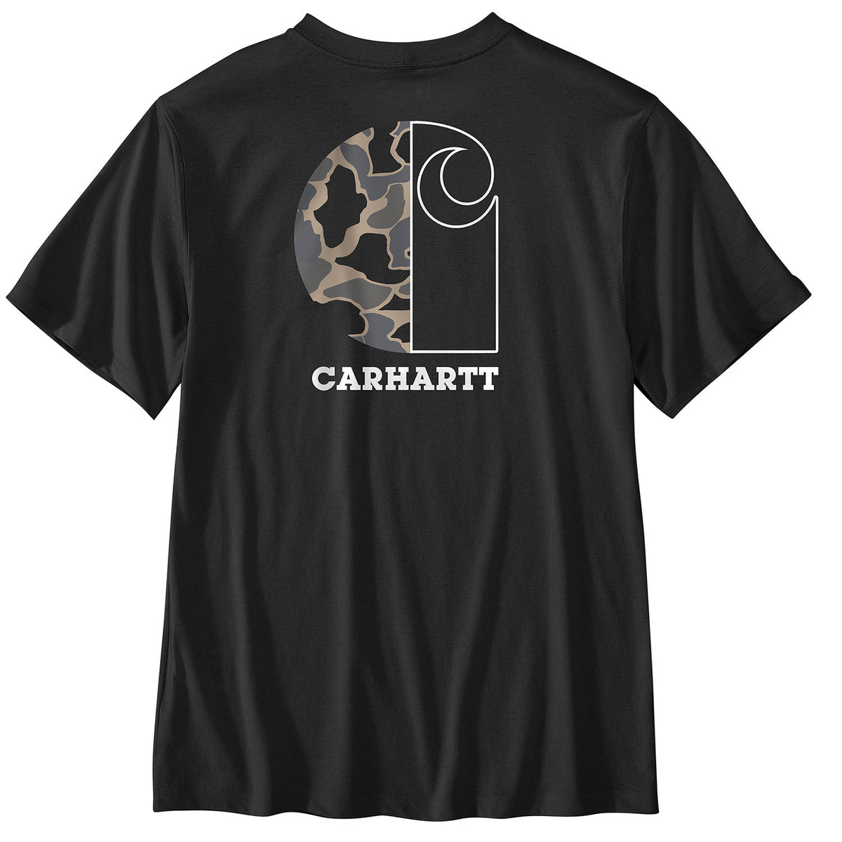 Relaxed Fit Lightweight Short-Sleeve Pocket Camo Graphic T-Shirt