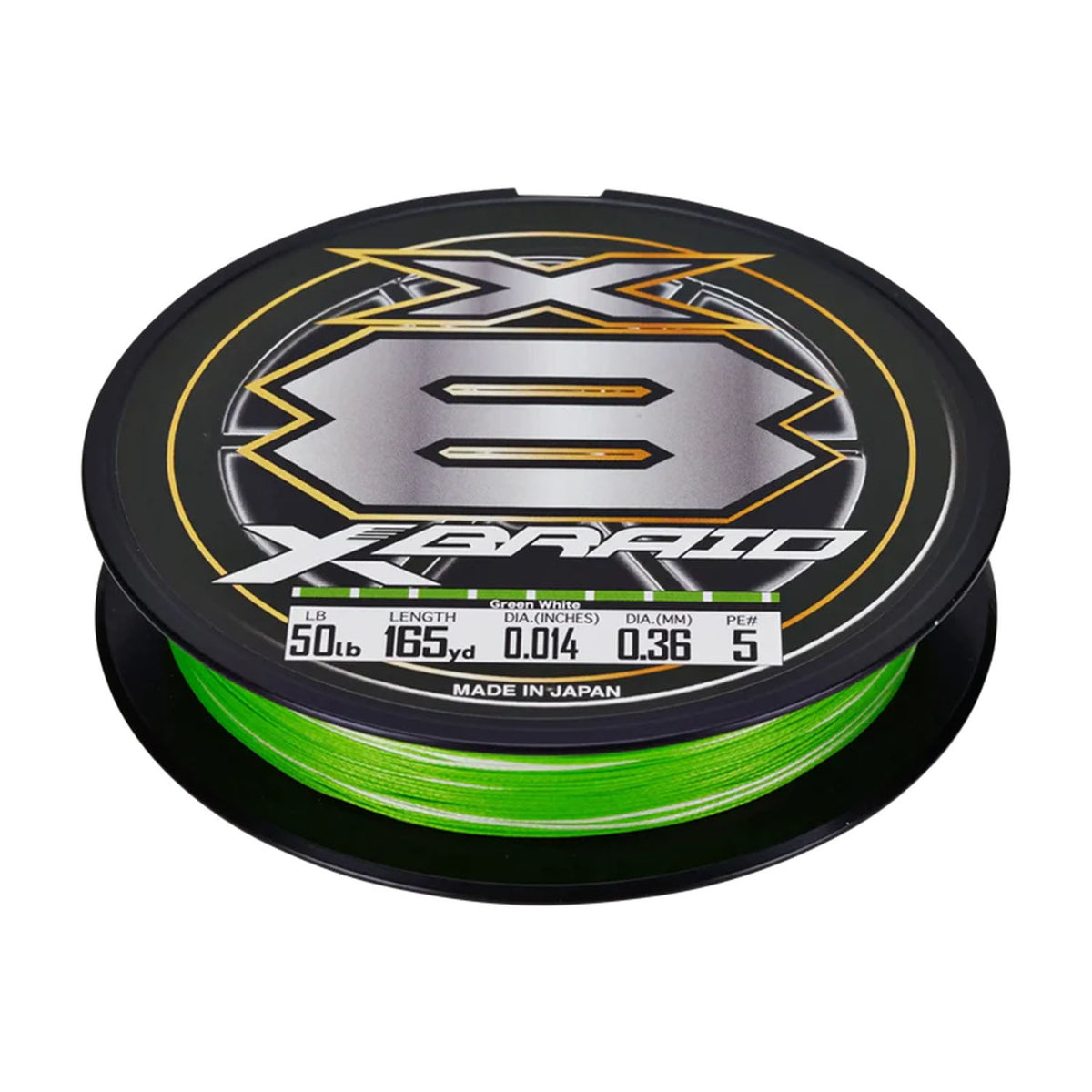 Xbraid X8 Braided Fishing Line, 165 Yard Spool