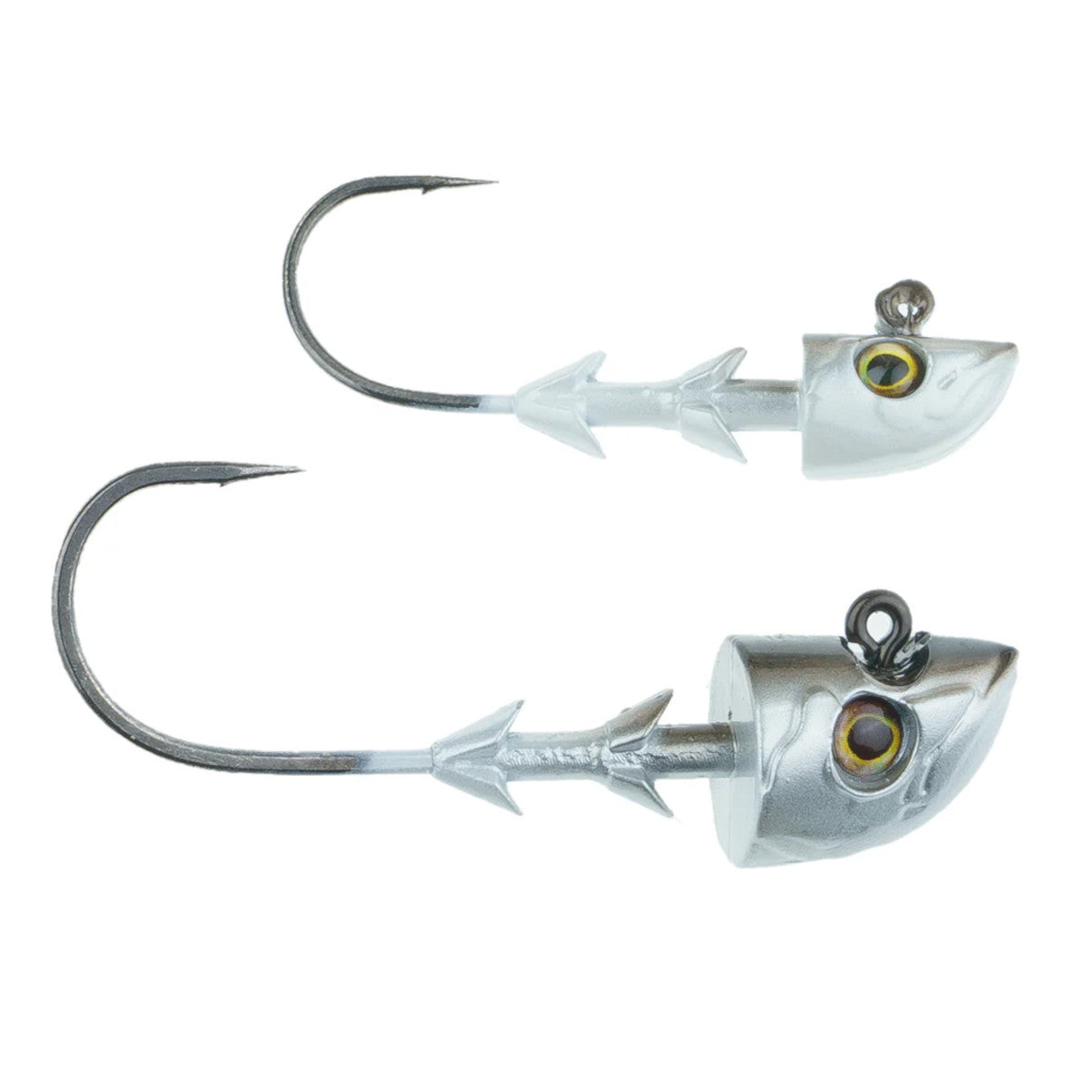 Image of the Freedom Lures Swimbait Heads in Black Shad 2 Pack