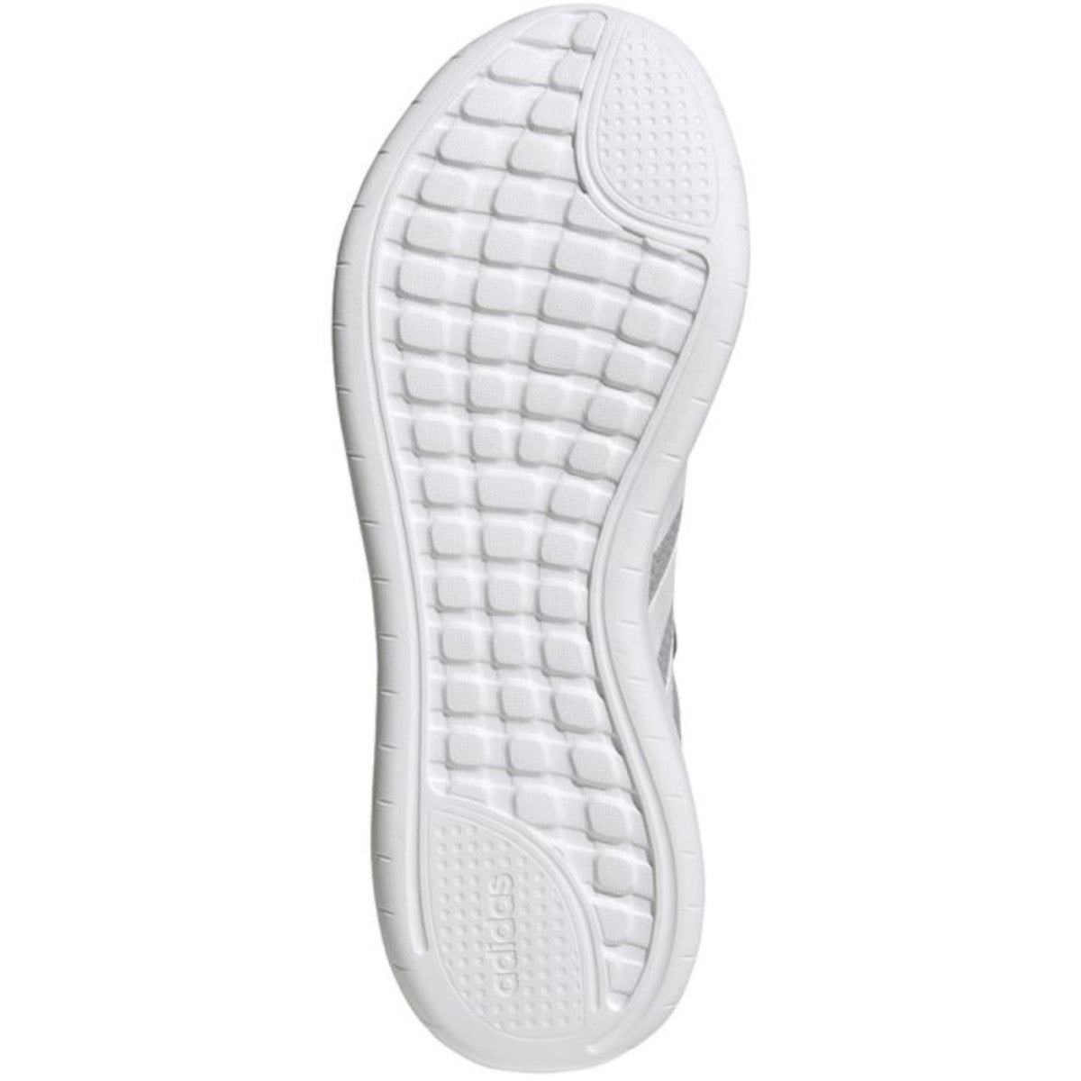 Bottom image of the Adidas Women's QT Racer 3.0 Shoes - Grey/White