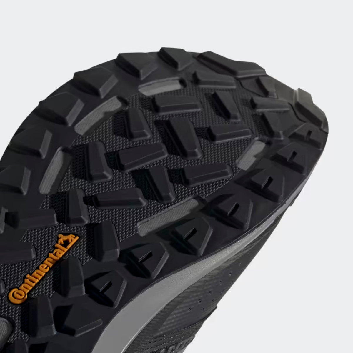 Bottom close up image of the Adidas Terrex Folgian Hiker Black/Grey