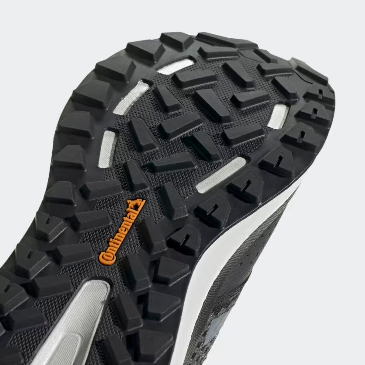 Bottom close up image of the Adidas Women's Terrex Folgian Hiker - Black/Grey
