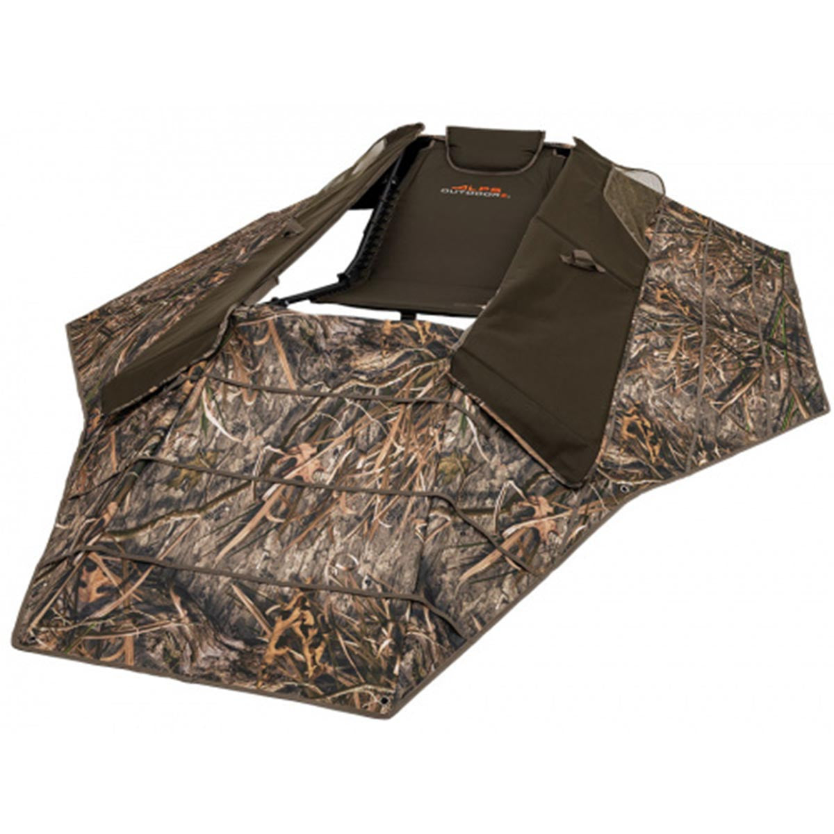 ALPS OutdoorZ Zero-Gravity Layout Blind Image in Mossy Oak Habitat