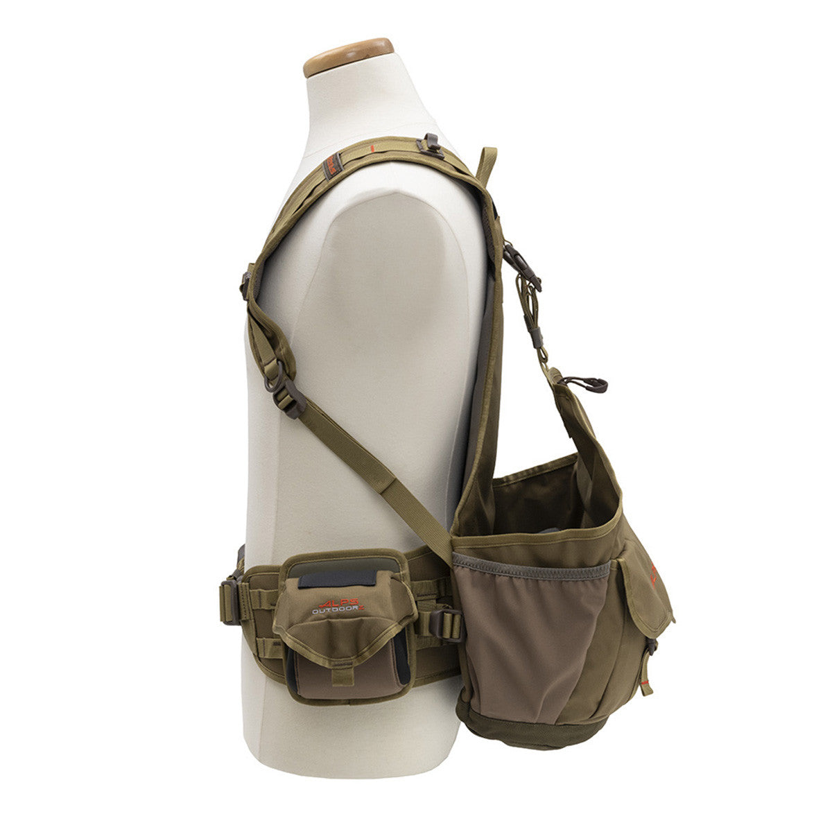 ALPS OutdoorZ Upland Game Vest X 2.0 in Coyote Brown Left Side Image