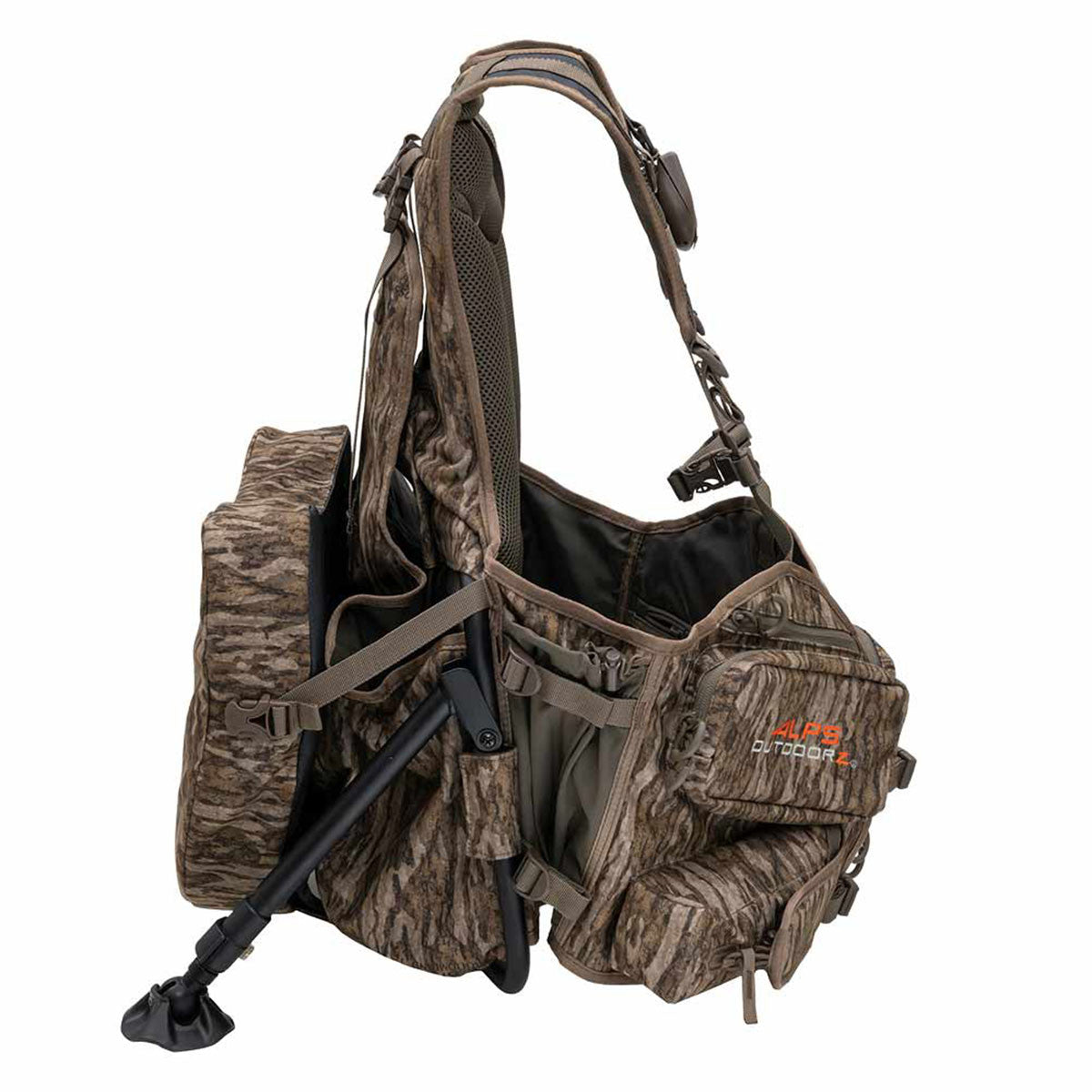 ALPS OutdoorZ Grand Slam Turkey Vest, Mossy Oak Bottomland Camo Side Image