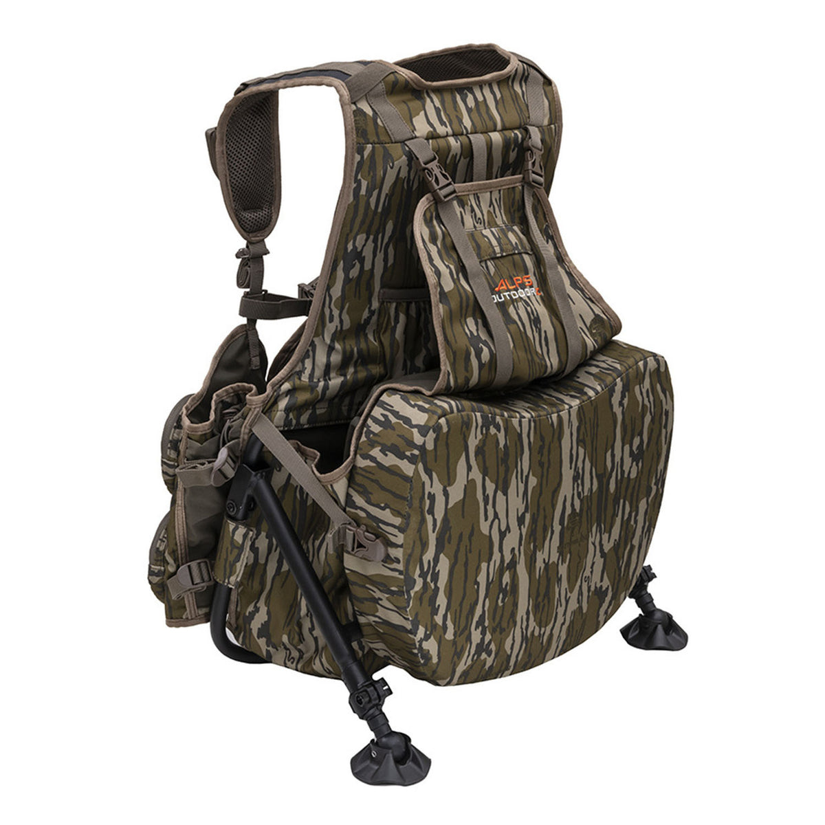 ALPS OutdoorZ Grand Slam Turkey Vest, Mossy Oak Original Bottomland Seat Up Image