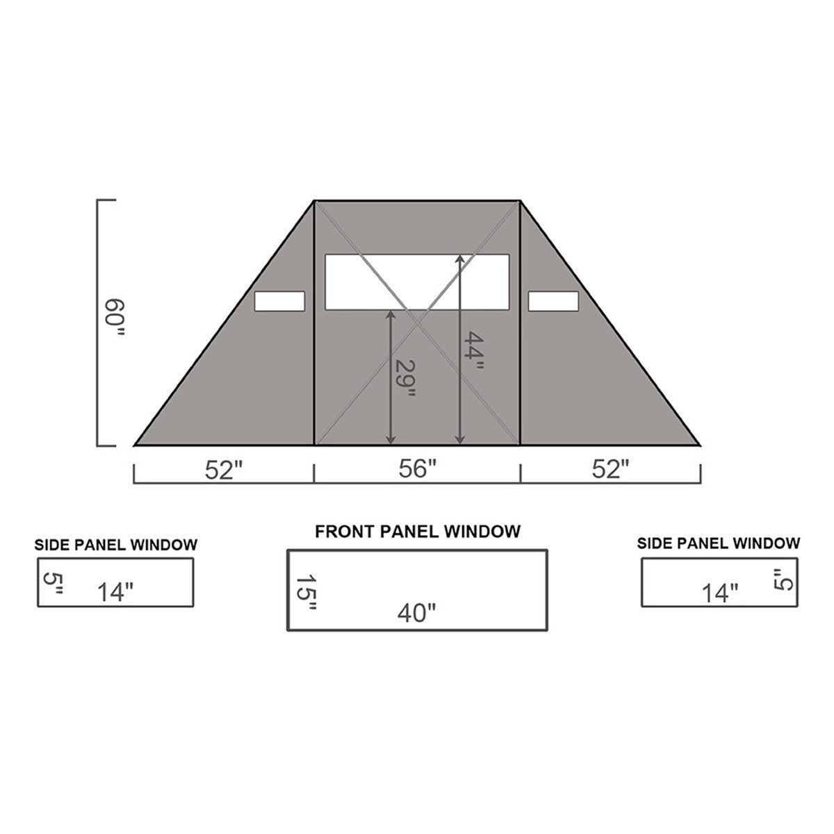 ALPS OutdoorZ Dash Panel Hunting Blind Dimensions Image