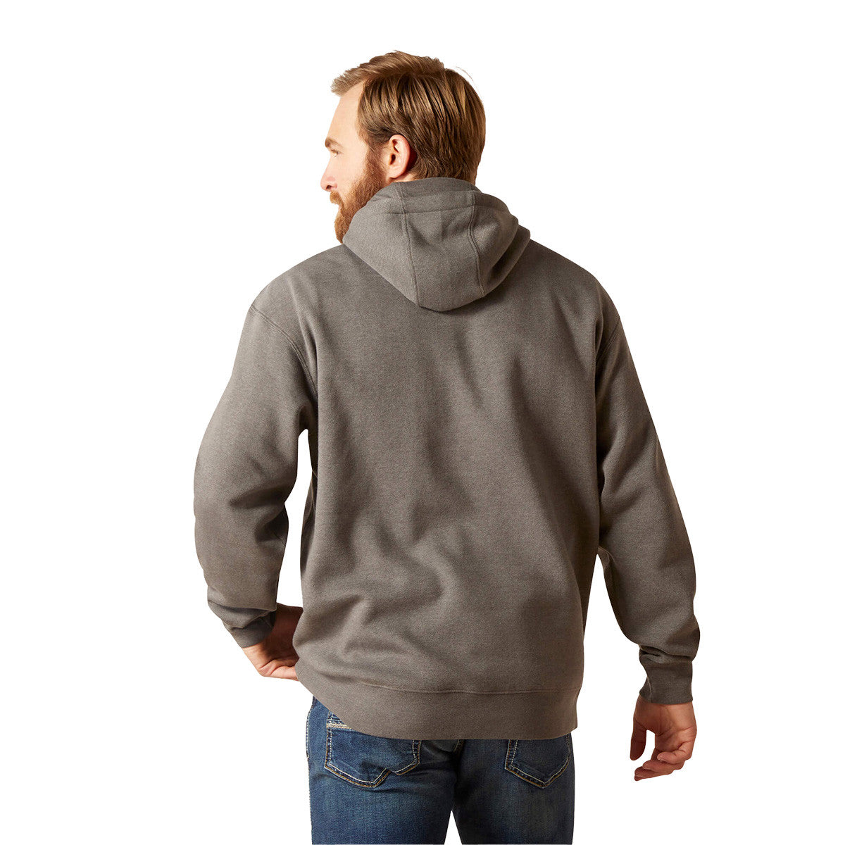 Ariat Logo Hoodie in Grey Heather