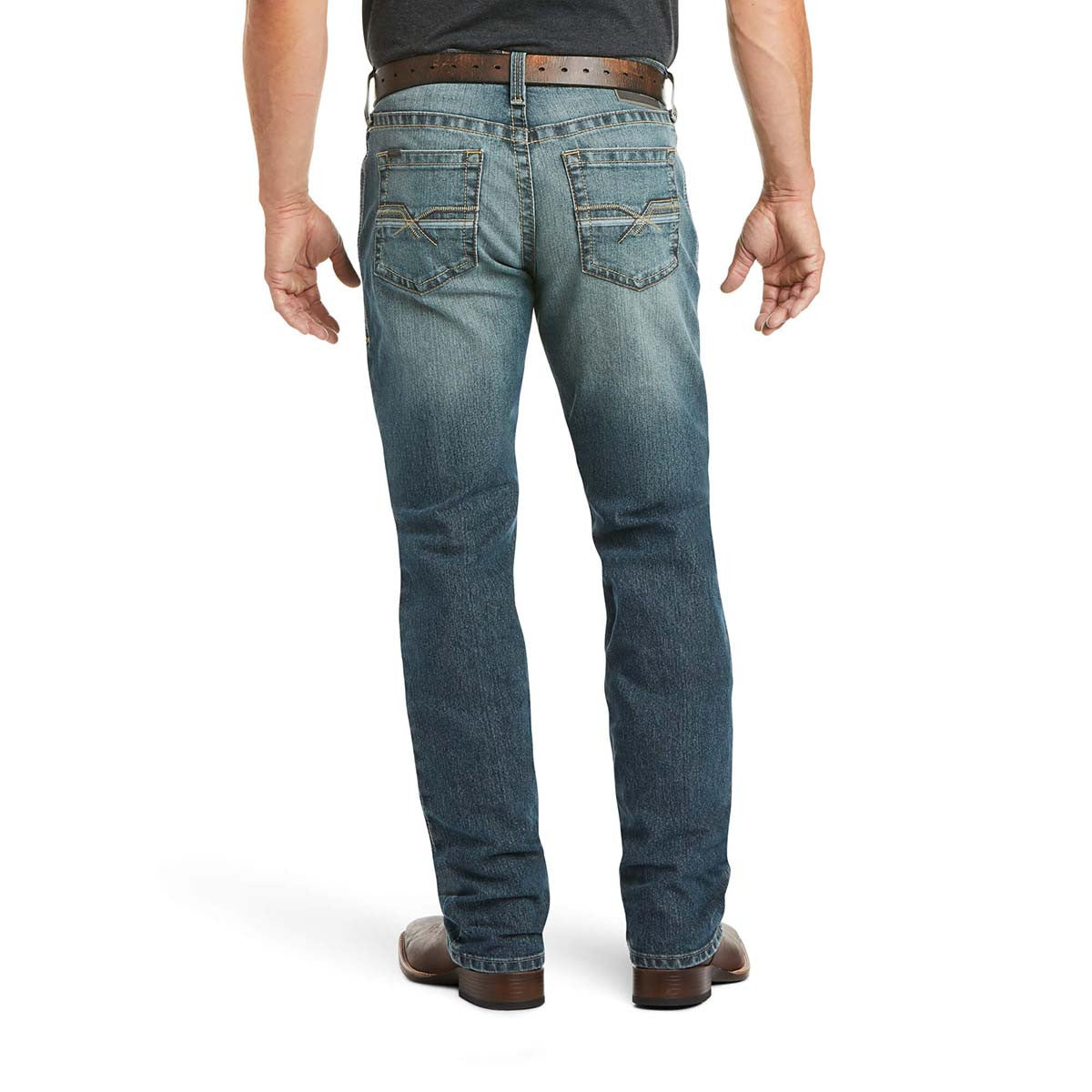 M4 Low Rise Stretch Stockton Straight Leg Jean back image.