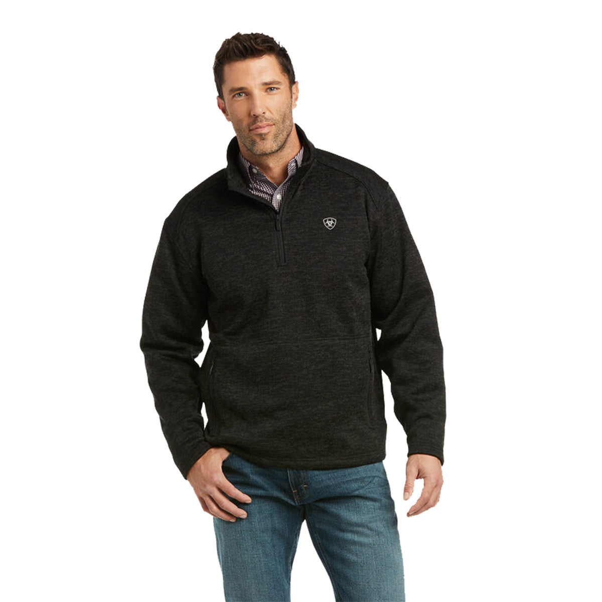 Image of the Ariat Caldwell 1/4 Zip in Charcoal