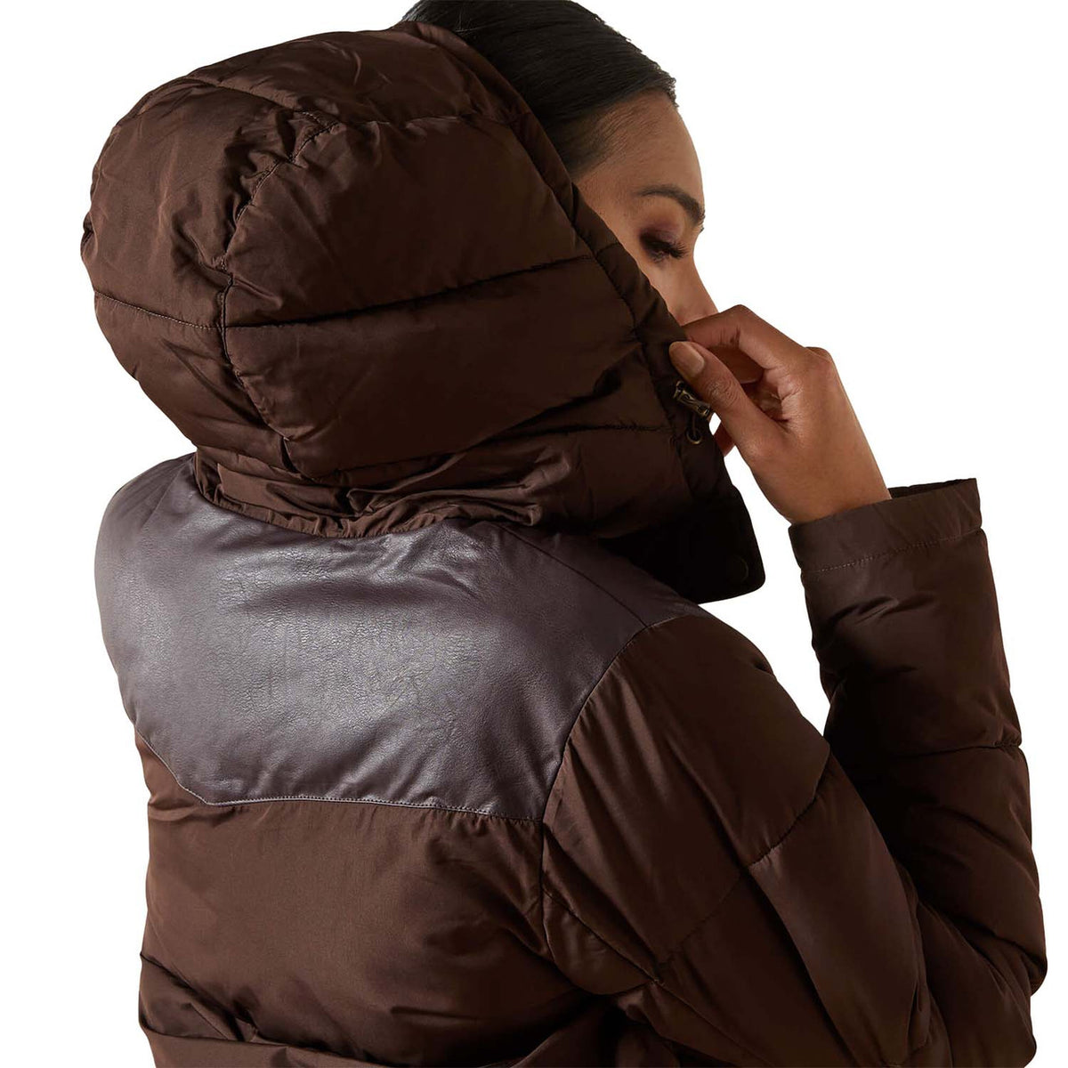 Ariat Women's Frontier Puffer Jacket hood up image