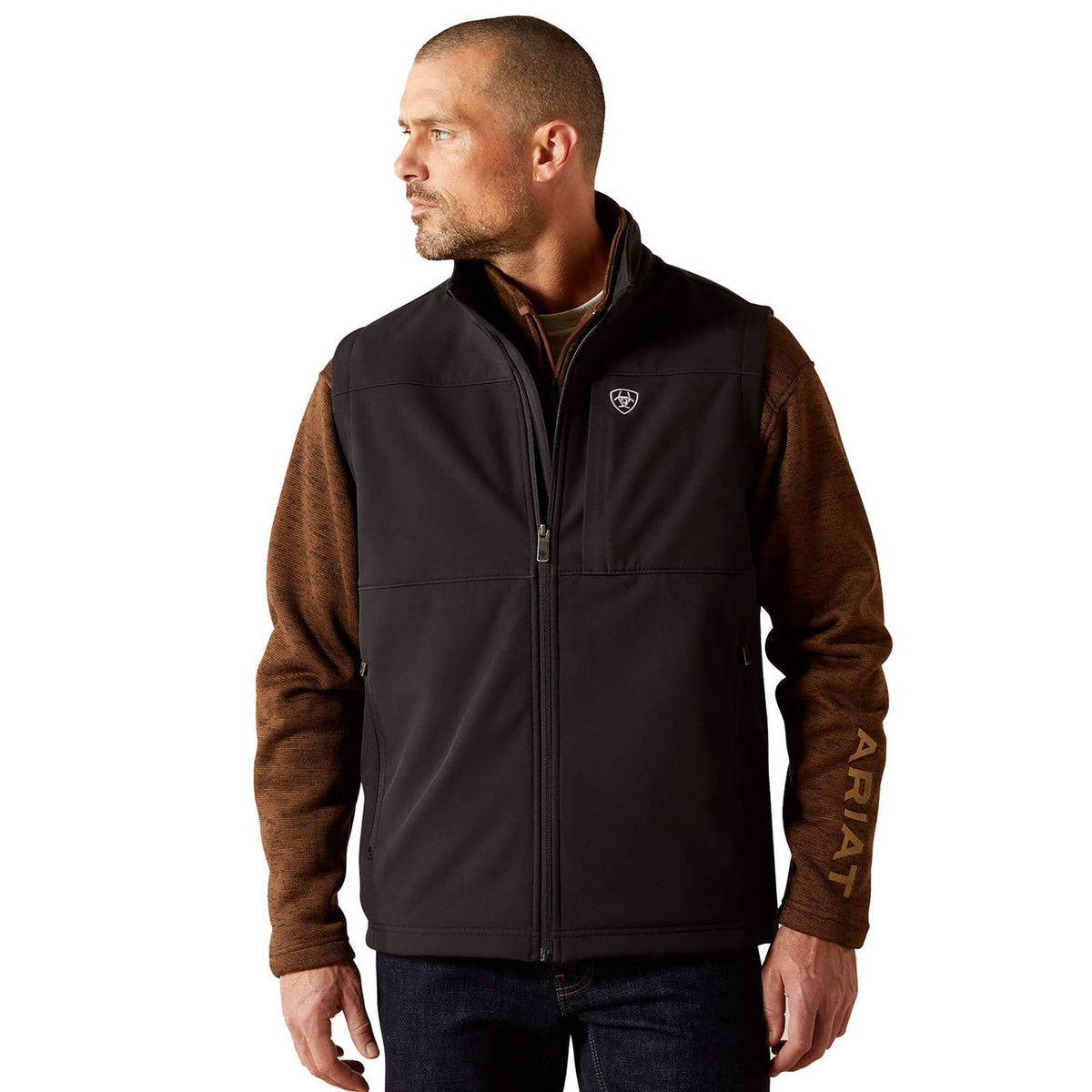 Ariat Vernon Softshell Vest image in Black