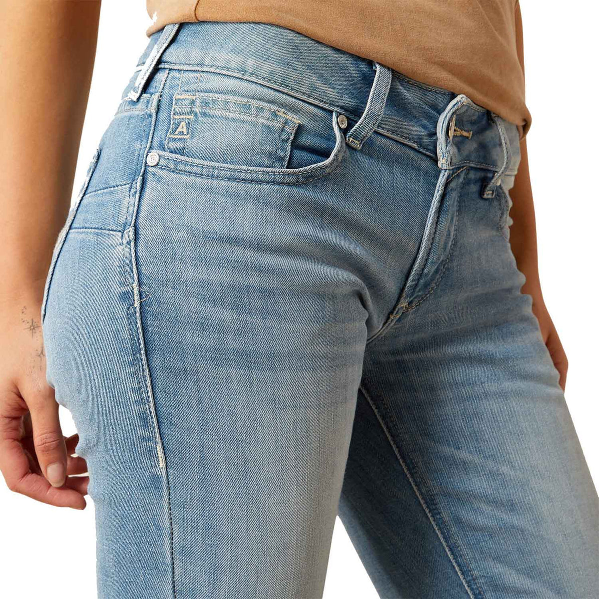 Ariat Mid Rise Alessia Straight Leg Jean pocket image