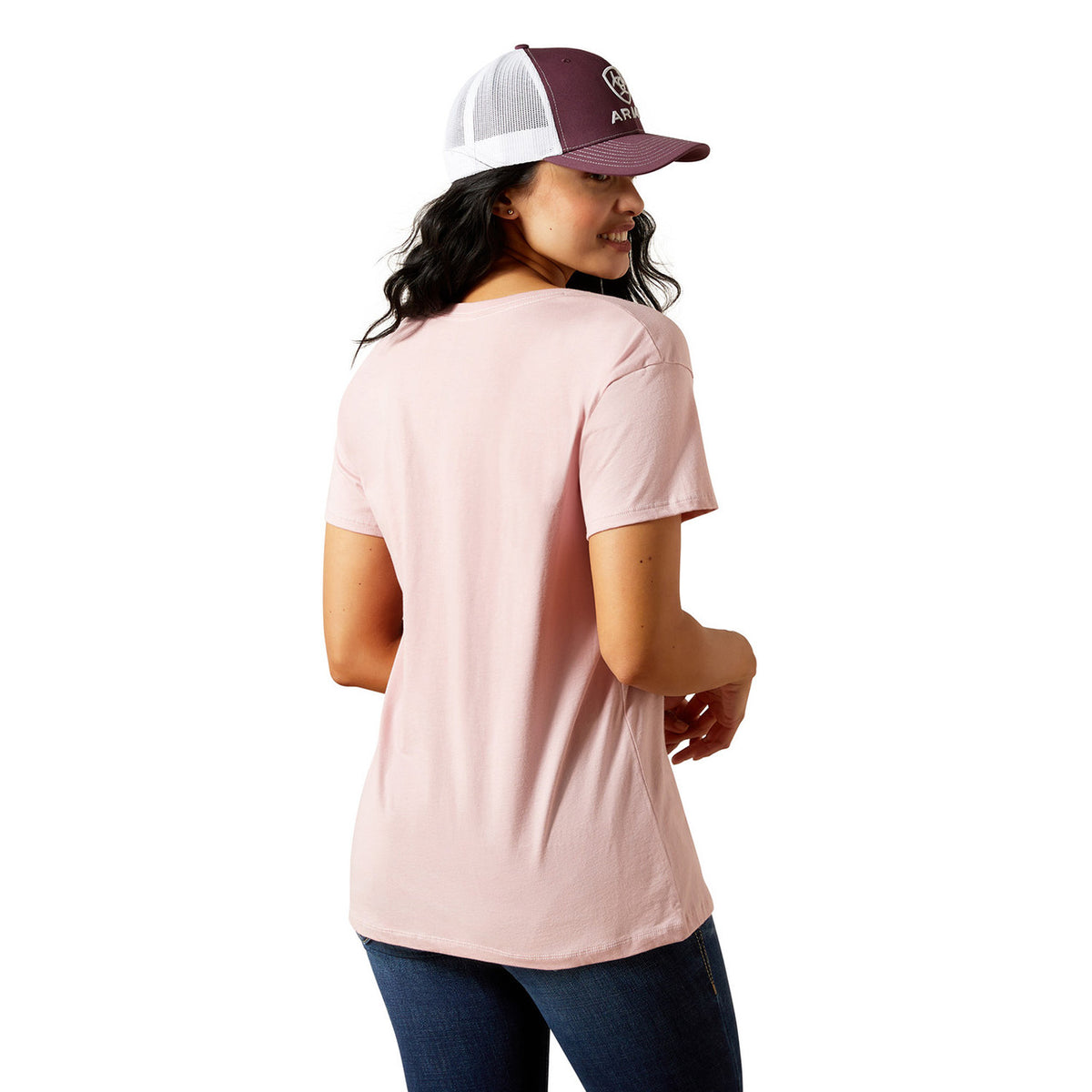 Back Image of the Ariat Women's Spur Script T-Shirt.