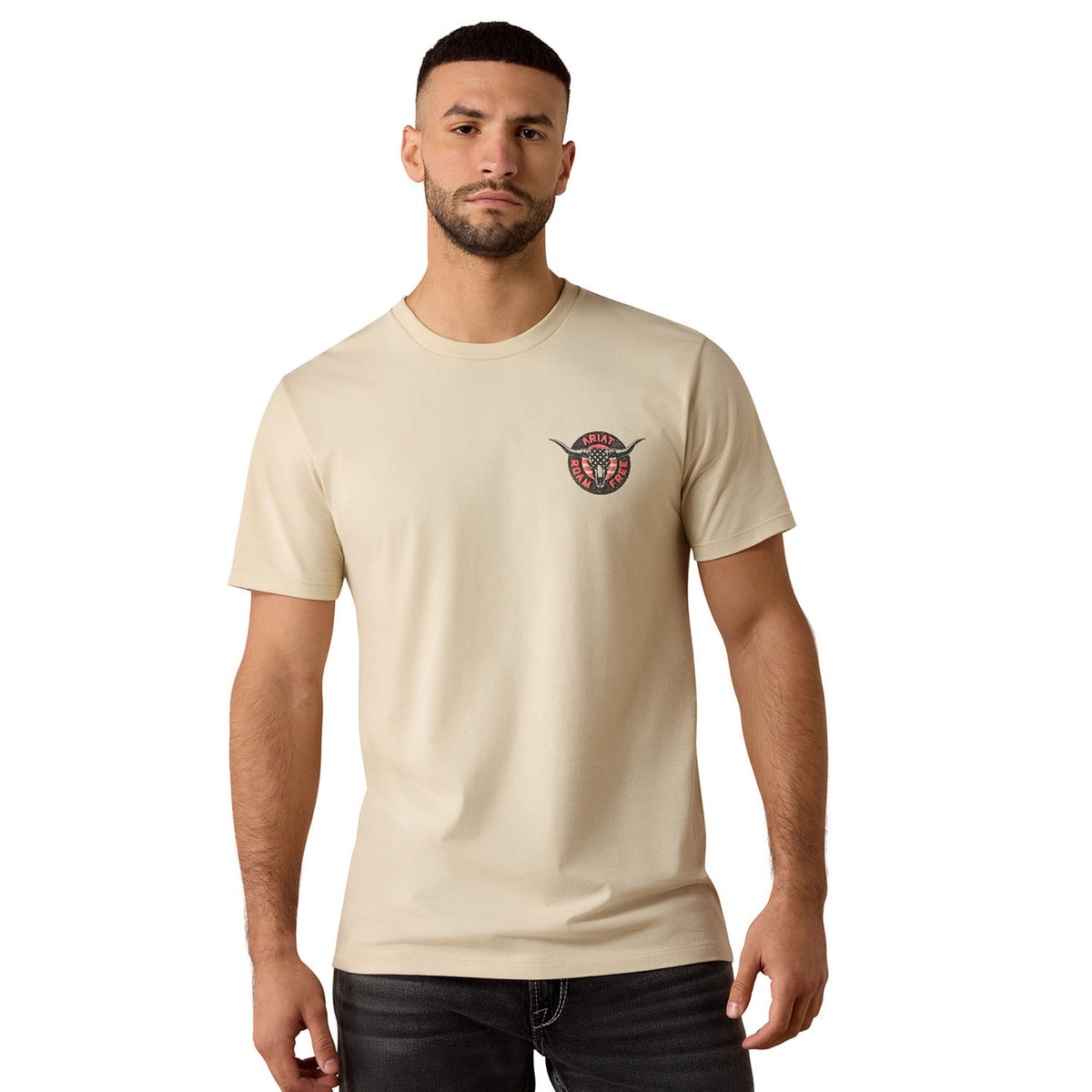 Front Image of the Ariat Steer Freedom T-Shirt.