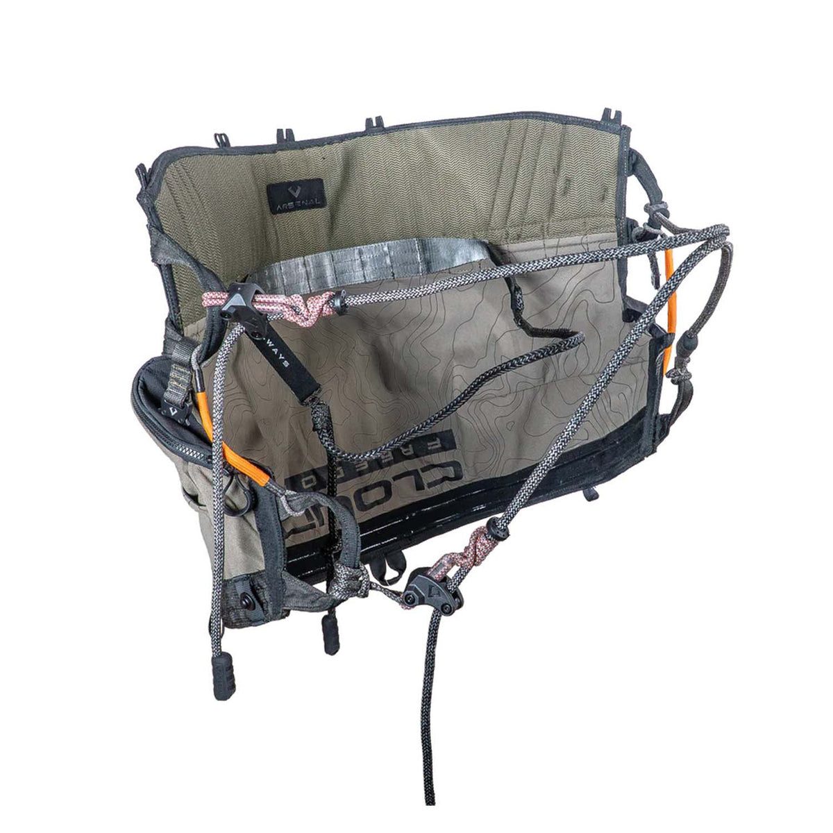 Front Image of the Arsenal Cloud Freedom Archery Saddle.