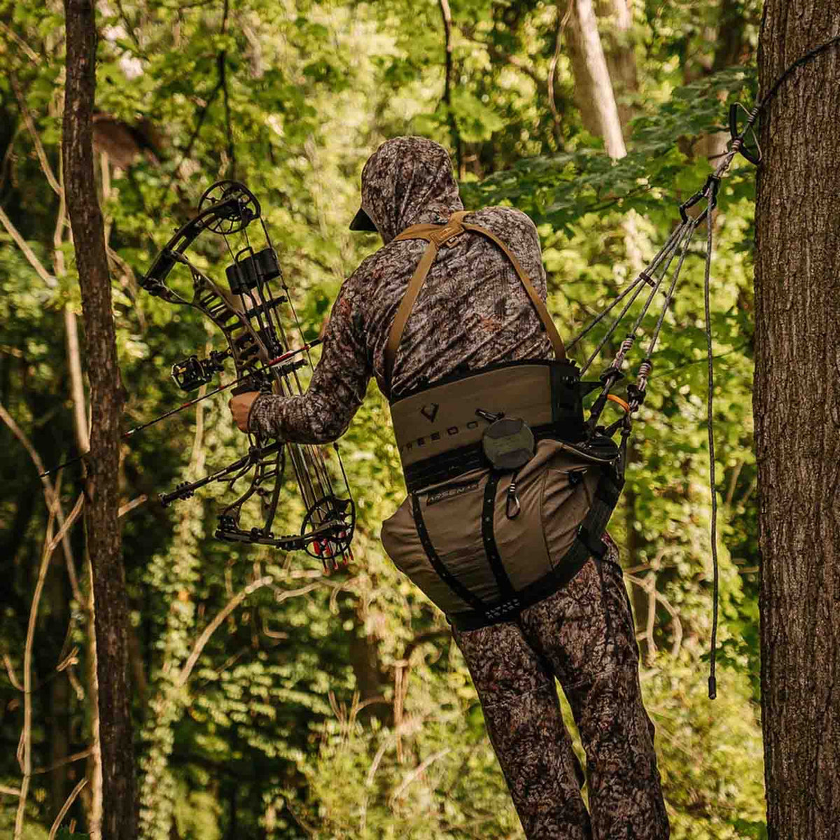 In-Use Image of the Arsenal Cloud Freedom Archery Saddle.
