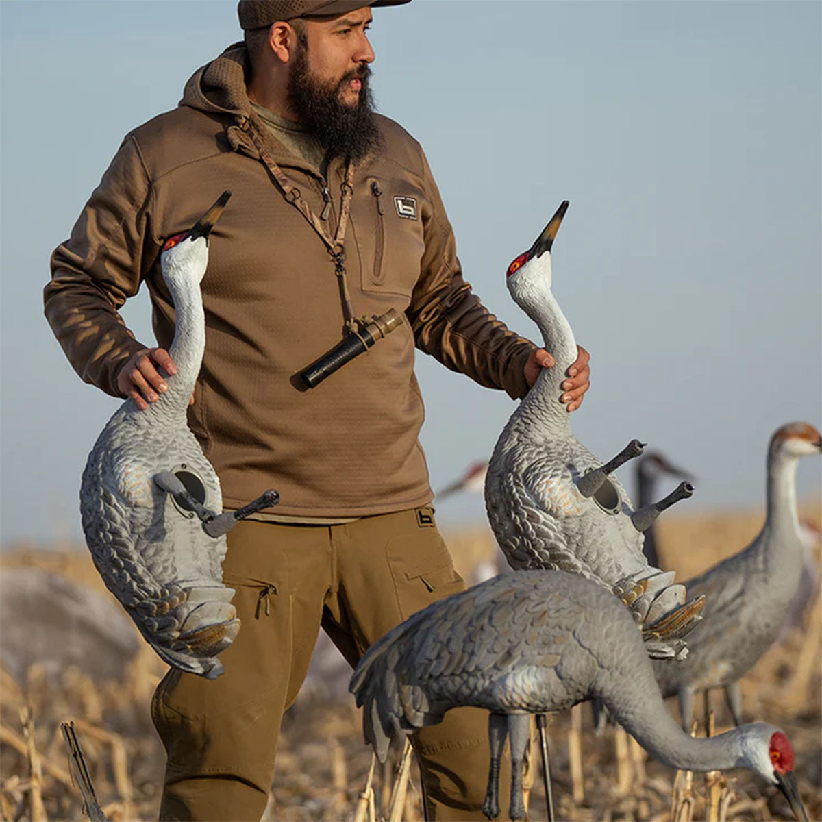 Image of the GHG Decoy Systems Sandhill Crane Full Body Adult Active Pair
