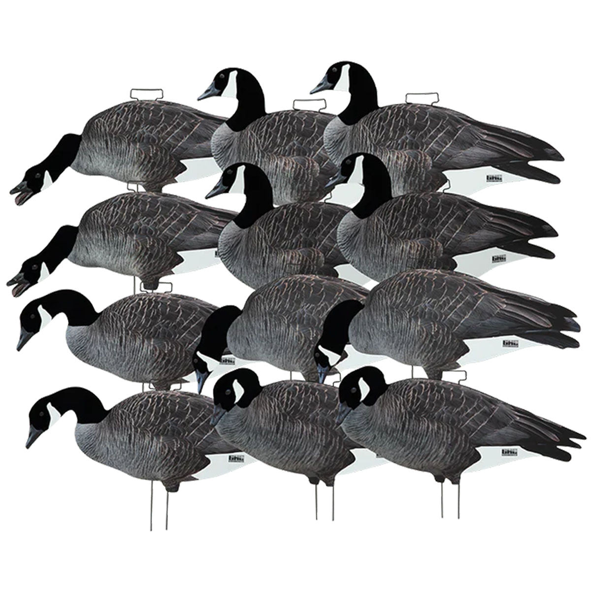 GHG Decoy Systems Fully Flocked Canada Goose Silhouette Decoys - 12 Pack Image