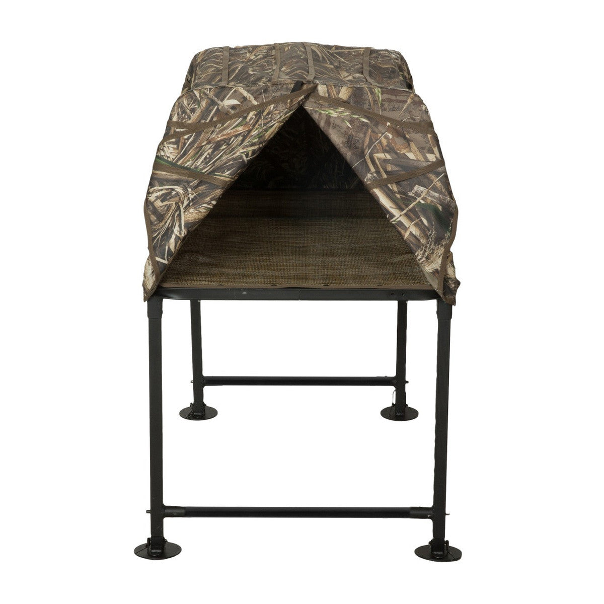 Avery Sporting Dogs High Ground-Force Elevated Dog Blind Front Image Realtree Max 7