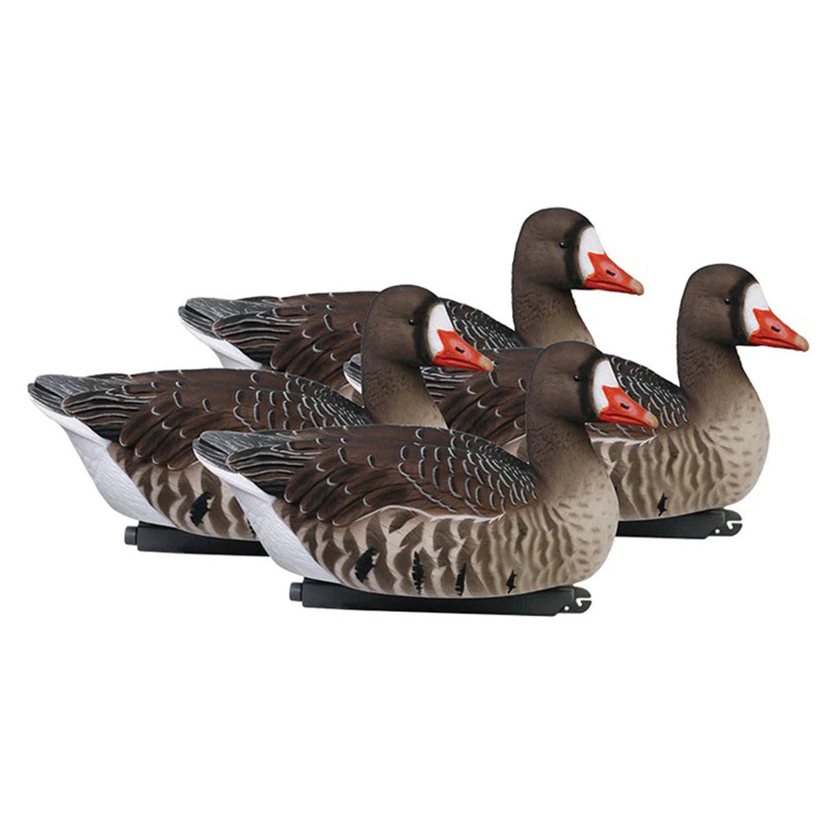 GHG Decoy Systems Fully Flocked Elite Specklebelly Floating Goose Decoys, 4 Pack Image