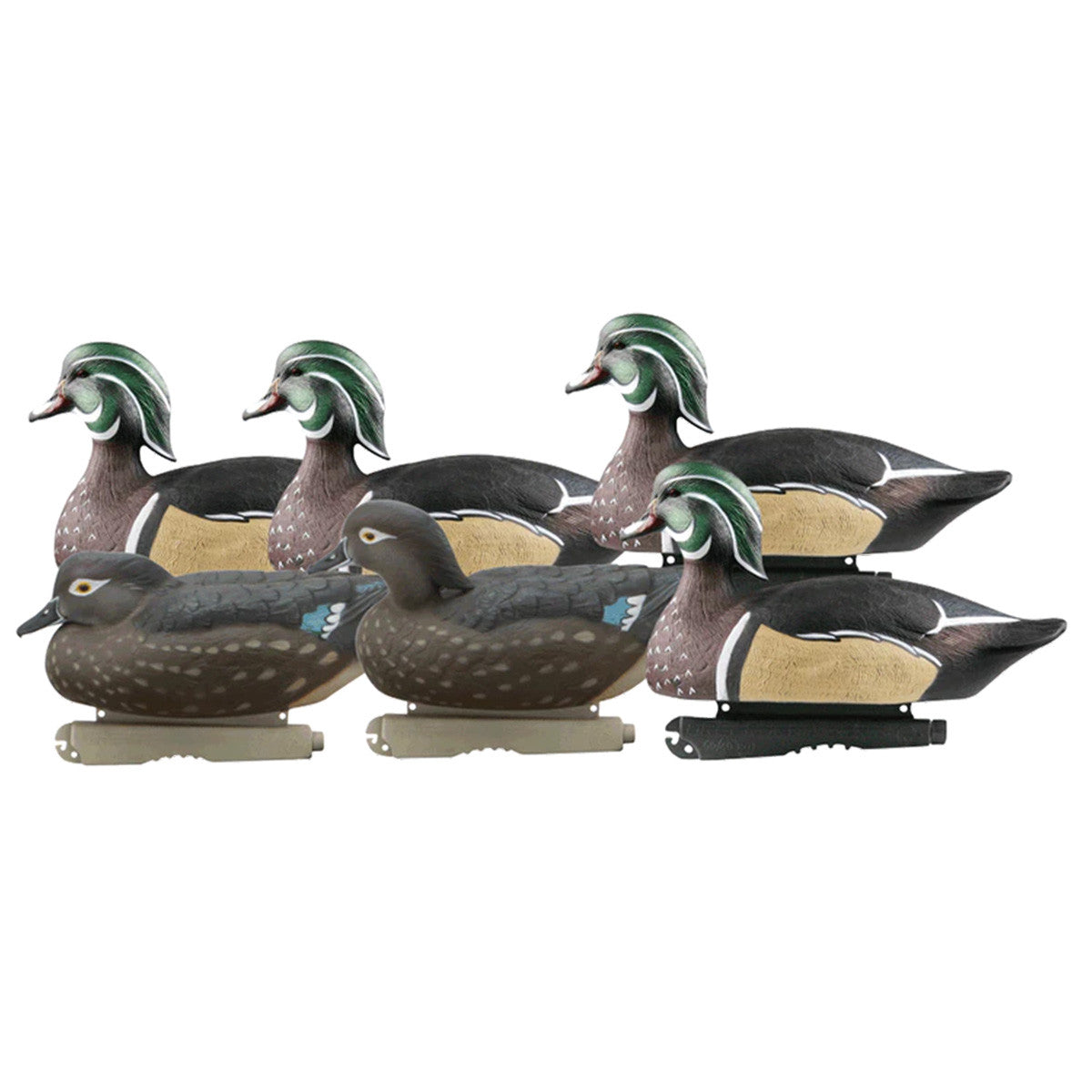Life-Size Wood Ducks, 6 Pack