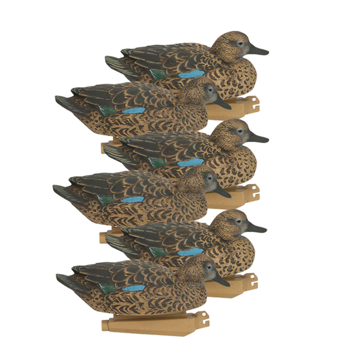 GHG Decoy Systems Pro-Grade Blue-Winged Teal Early Season Duck Decoys 6 Pack Image