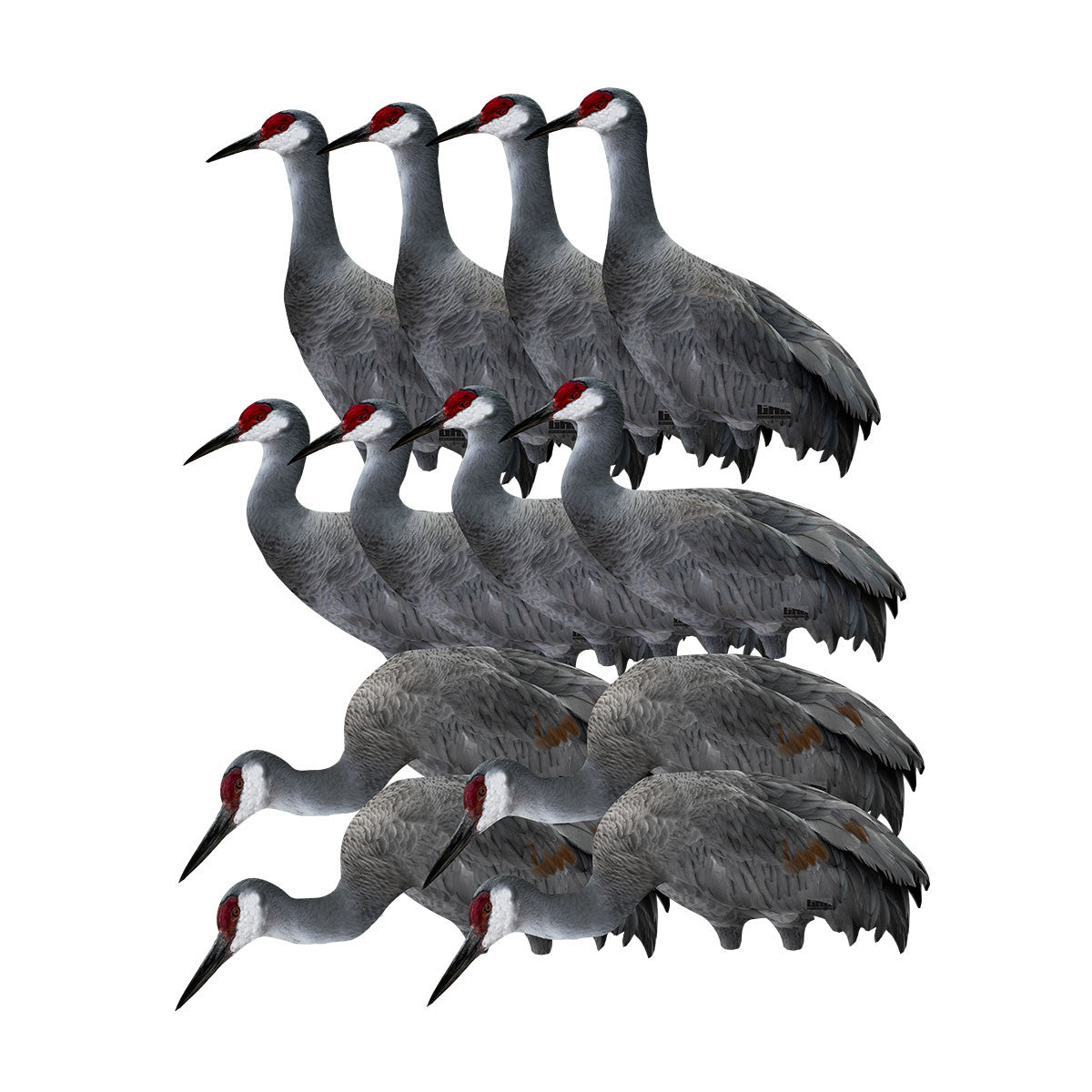 GHG Pro-Grade Sandhill Crane Silhouette Decoys - 12 Pack Image
